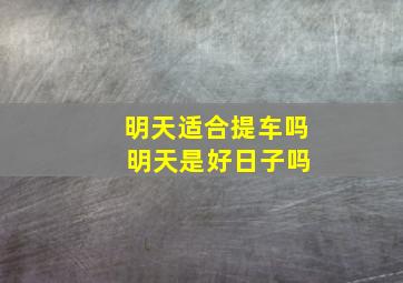 明天适合提车吗 明天是好日子吗